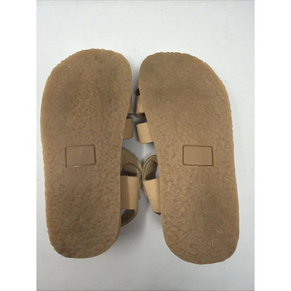 ZARA BABY BEIGE FISHERMAN 100% LEATHER SANDALS SHOES SIZE US Toddler 10 EUR 27